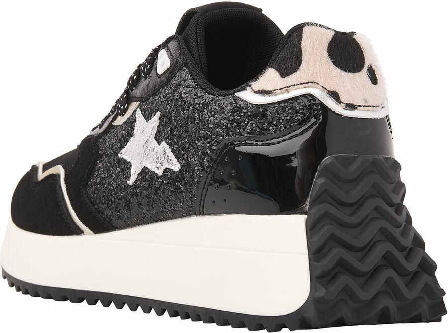 British Knights Fable Dames sneakers laag Zwart Goud Koeienprint Vrouwen schoenen - Foto 3