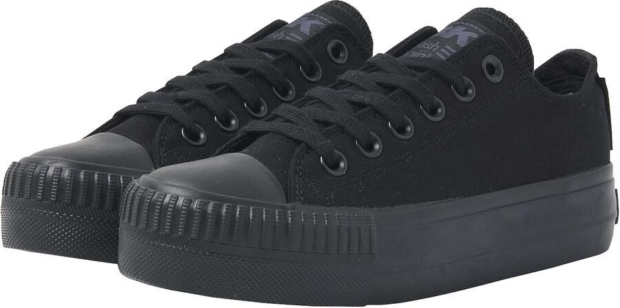 British Knights Kaya Low Dames Sneakers Laag Zwart Katoen Vrouwen Schoenen - Foto 7