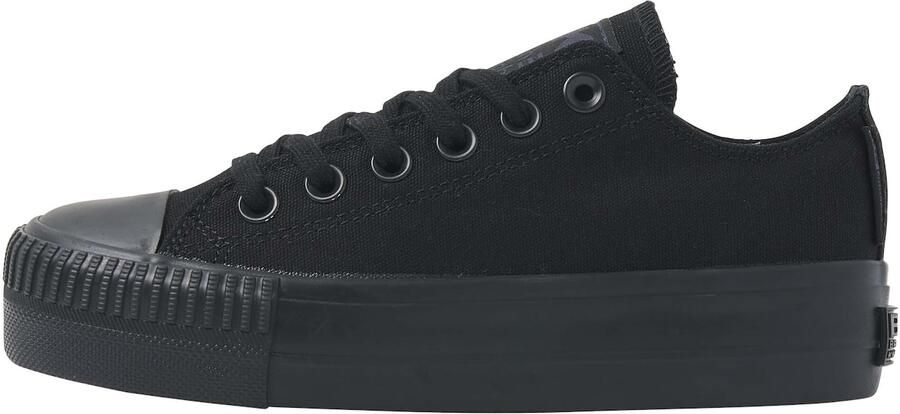 British Knights Kaya Low Dames Sneakers Laag Zwart Katoen Vrouwen Schoenen