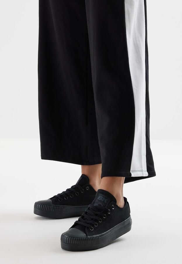 British Knights Kaya Low Dames Sneakers Laag Zwart Katoen Vrouwen Schoenen - Foto 5