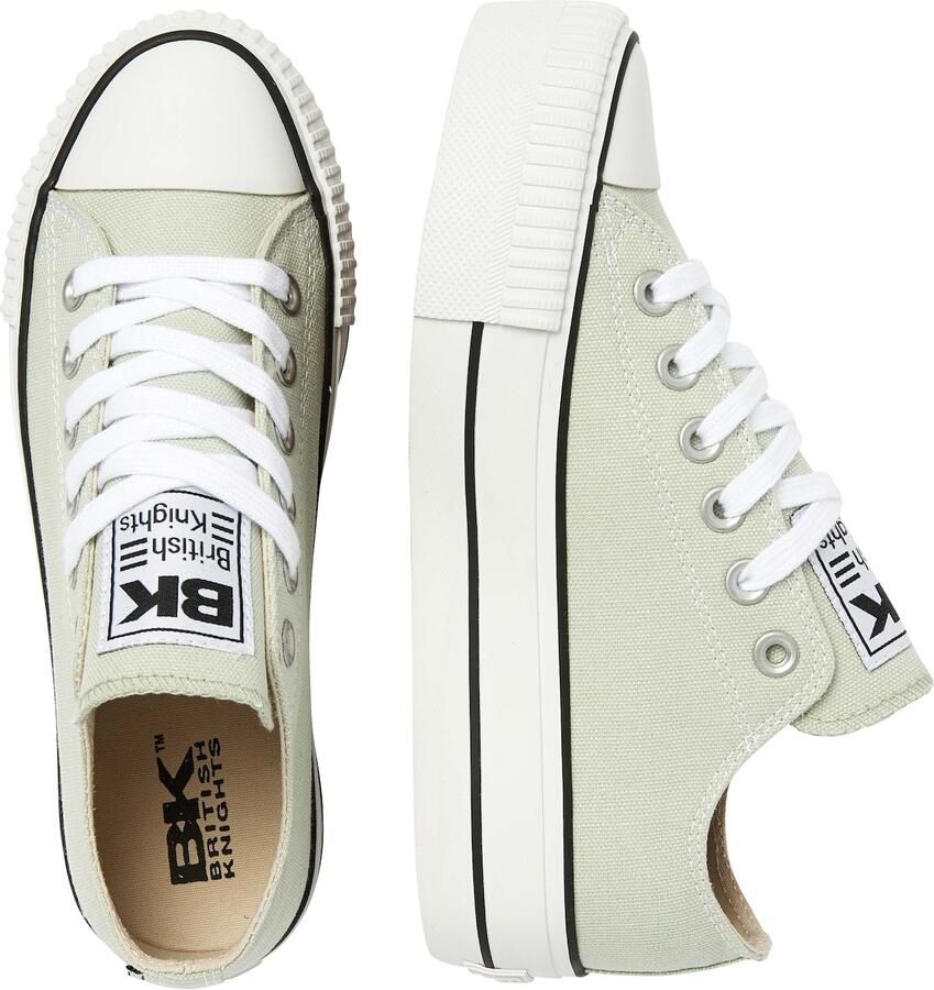 British Knights Kaya Low Meisjes Sneakers Laag Groen Katoen Meiden Schoenen - Foto 4