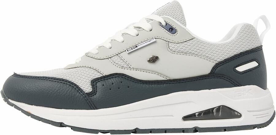 British Knights Lennox Heren Sneakers Laag Grijs Licht grijs Wit Mannen Schoenen
