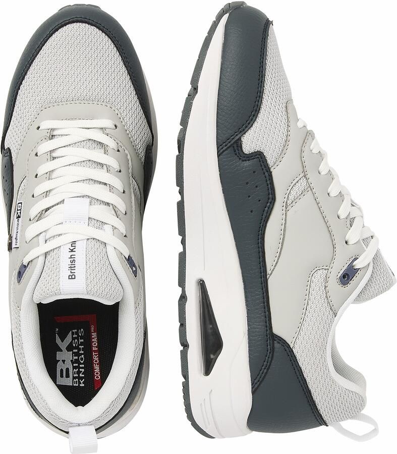 British Knights Lennox Heren Sneakers Laag Grijs Licht grijs Wit Mannen Schoenen - Foto 2