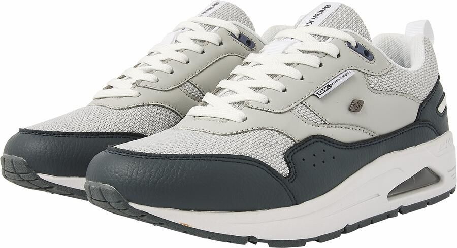 British Knights Lennox Heren Sneakers Laag Grijs Licht grijs Wit Mannen Schoenen - Foto 4