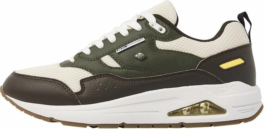 British Knights Lennox Heren Sneakers Laag Donker bruin Groen Beige Geel Mannen Schoenen