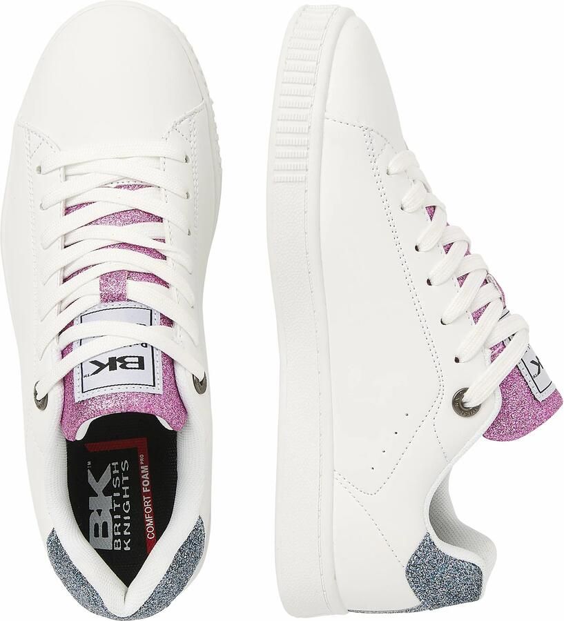 British Knights Mist Dames Sneakers Laag Wit Blauw Roze Vrouwen Schoenen - Foto 3