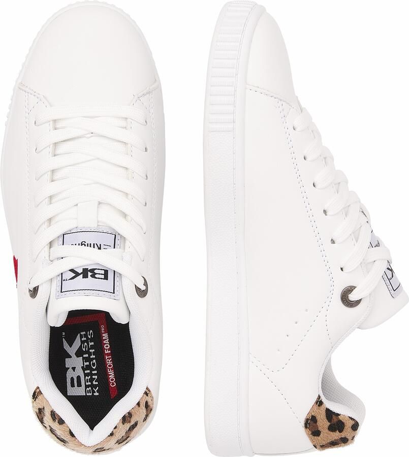 British Knights Mist Dames sneakers laag Wit Panterprint Hart Vrouwen schoenen - Foto 5