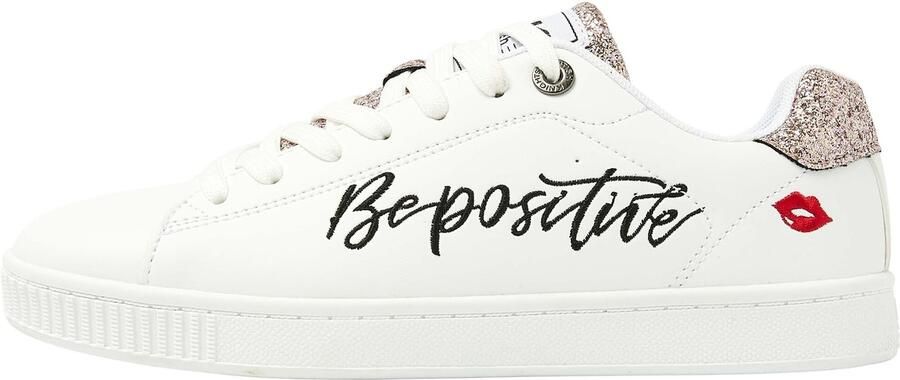 BRITISH KNIGHTS Sneakers laag 'MIST' rood zwart wit