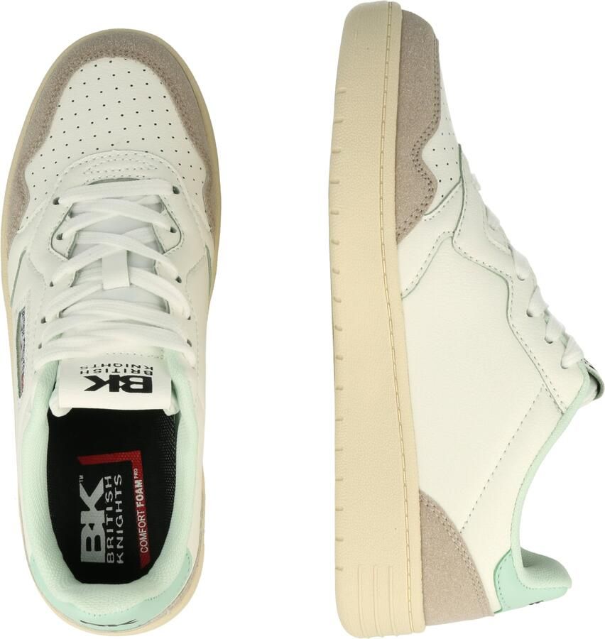 BRITISH KNIGHTS Sneakers laag 'NOORS' donkerbeige lichtgroen zwart wit - Foto 4