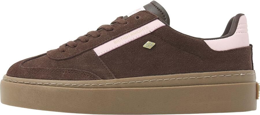 British Knights Re-Issue Dames Sneakers Laag Bruin Suede Vrouwen Schoenen