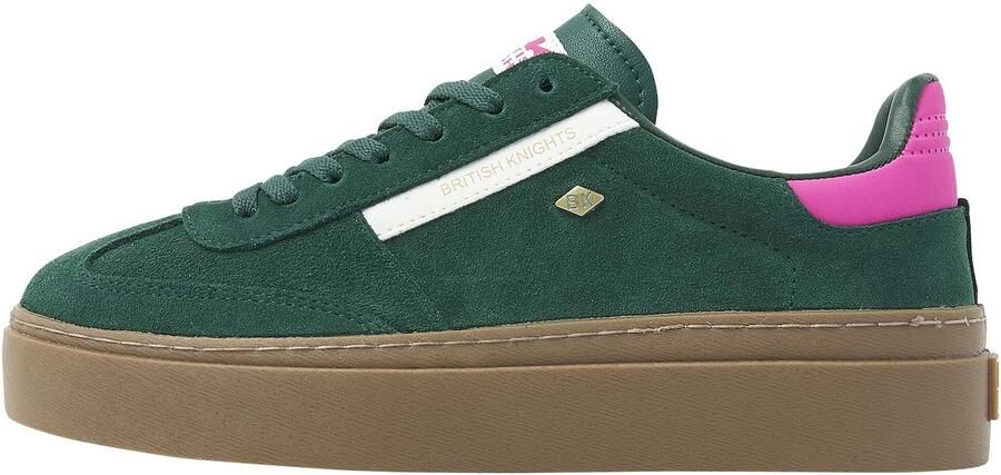 British Knights Re-Issue Dames Sneakers Laag Groen Suede Vrouwen Schoenen