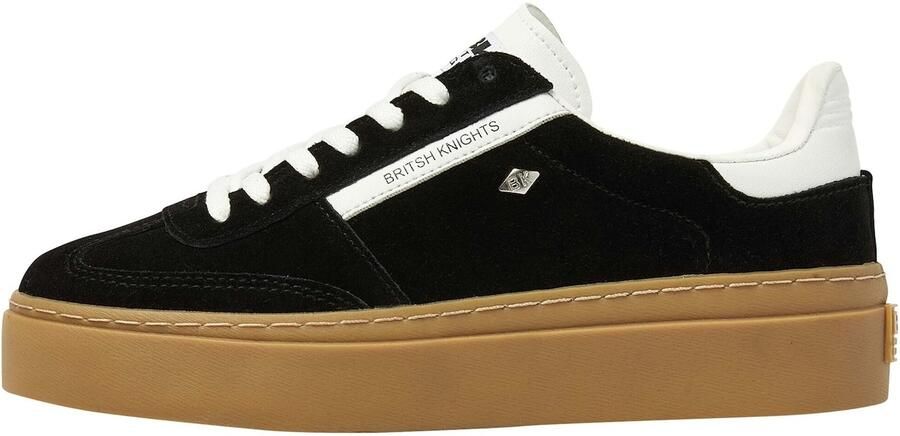 British Knights Re-Issue Dames Sneakers Laag Zwart Suede Vrouwen Schoenen