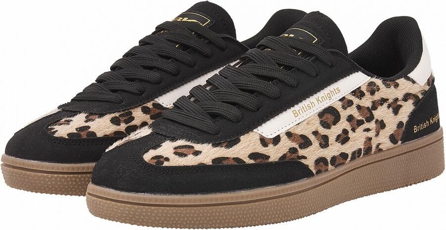 British Knights Revival Dames sneakers laag Zwart Panterprint Wit Vrouwen schoenen - Foto 3