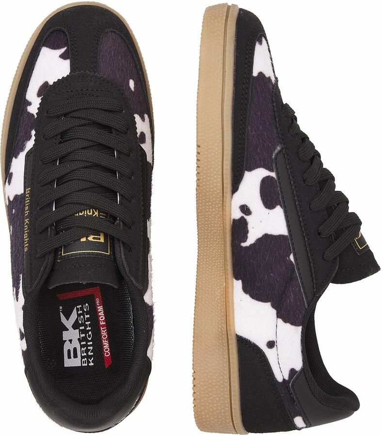 British Knights Revival Dames sneakers laag Koeienprint Zwart Vrouwen schoenen - Foto 3