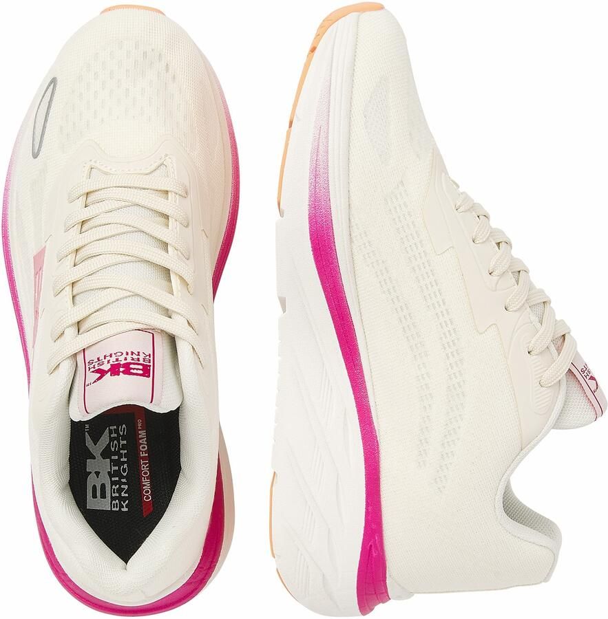 British Knights Surge Dames Sneakers Laag Gebroken wit Fuchsia Vrouwen Schoenen - Foto 5
