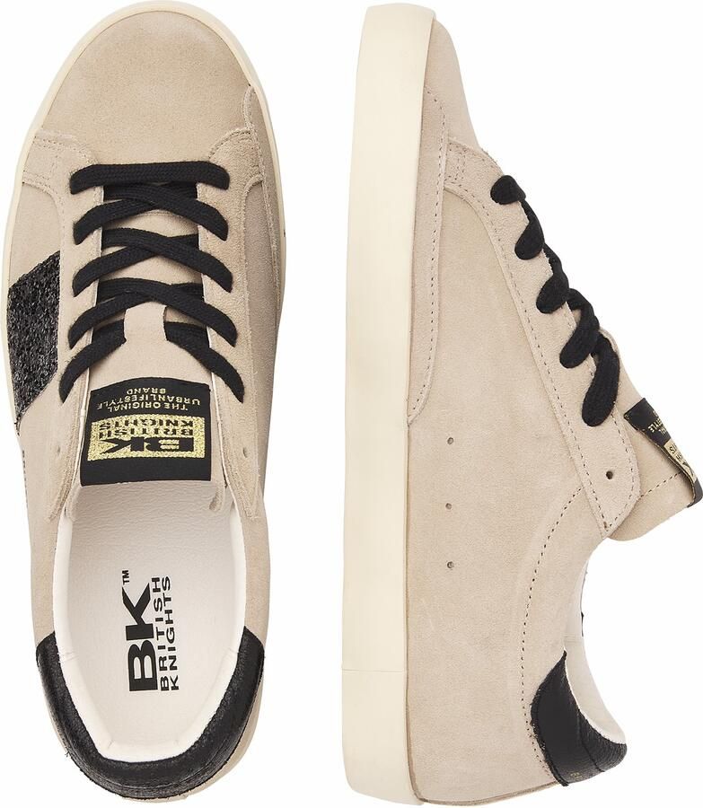 British Knights Syra Dames sneakers laag Beige Zwart Vrouwen schoenen Suede - Foto 5