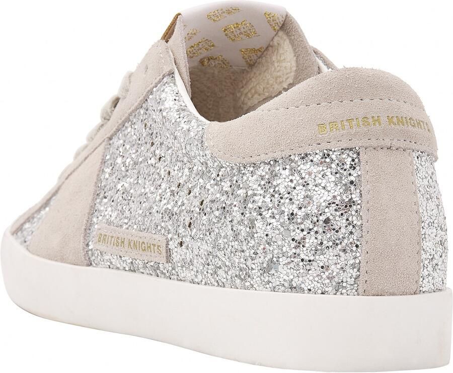 British Knights Syra Dames sneakers laag Zilver Beige Vrouwen schoenen Suede - Foto 4