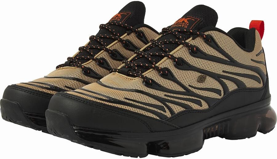 British Knights Urbex Heren Sneakers Laag Zwart Licht bruin Oranje Mannen Schoenen - Foto 5