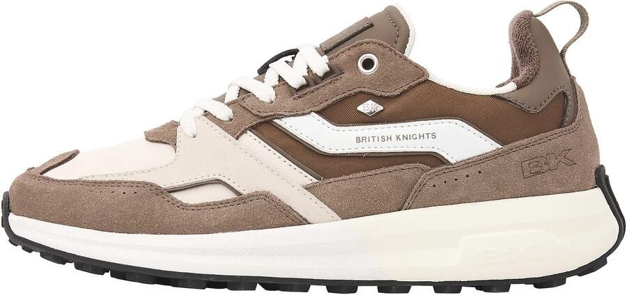 British Knights Veli Heren sneakers laag Taupe Beige Wit Mannen schoenen Suede - Foto 2