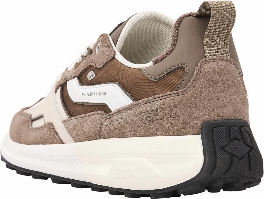 British Knights Veli Heren sneakers laag Taupe Beige Wit Mannen schoenen Suede - Foto 3