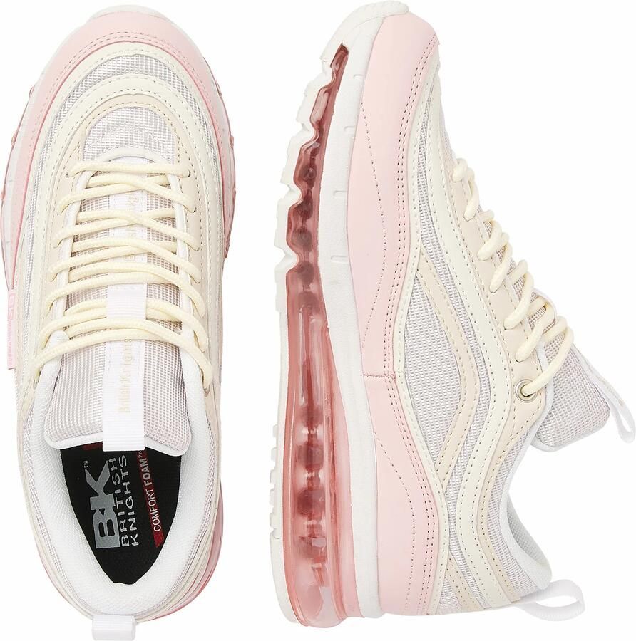 British Knights Zion Dames Sneakers Laag Roze Nude Wit Vrouwen Schoenen - Foto 3
