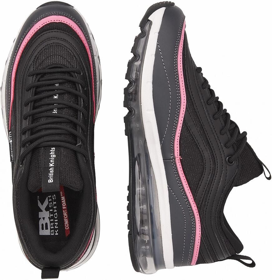 British Knights Zion Dames sneakers laag Zwart Grijs Roze Vrouwen schoenen - Foto 6