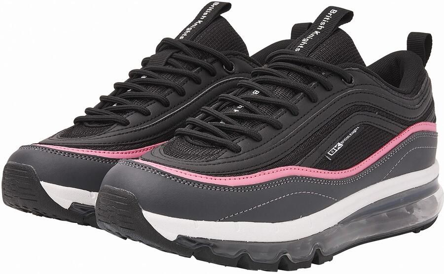 British Knights Zion Dames sneakers laag Zwart Grijs Roze Vrouwen schoenen - Foto 3