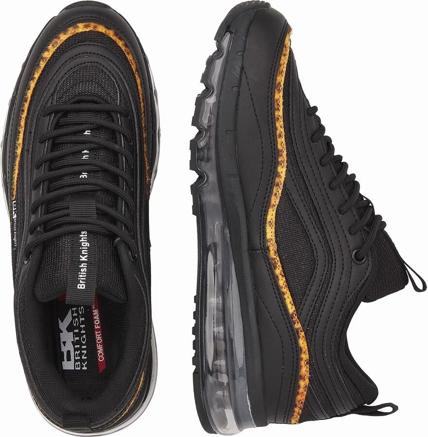 British Knights Zion Dames sneakers laag Zwart Panterprint Vrouwen schoenen - Foto 5
