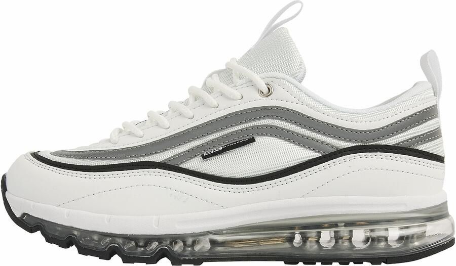 British Knights Zion Heren Sneakers Laag Wit Zilver Zwart Mannen Schoenen