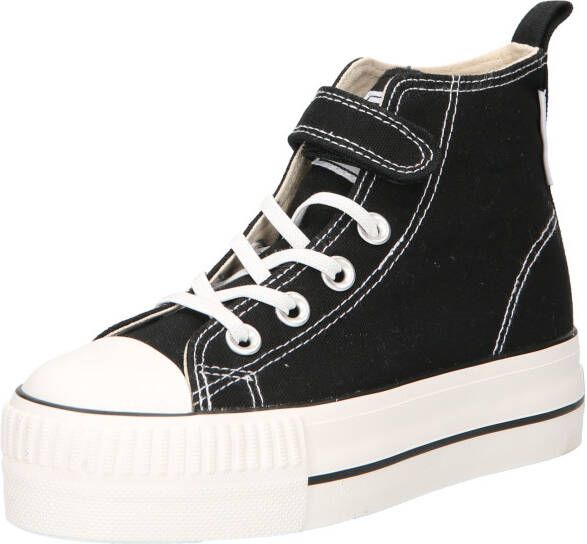 British Knights Kaya Mid Meisjes Sneakers Hoog Zwart Katoen Meiden Schoenen - Foto 7