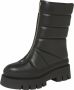 Bronx Zwarte Enkelboots Evi ann Front Zip 47379 - Thumbnail 2