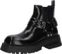 Bronx Zwarte Enkellaars voor Vrouwen Bikerstijl Black Dames - Thumbnail 3