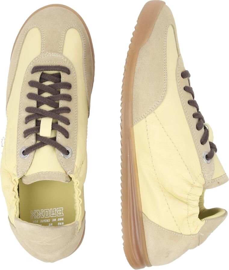 BRONX Sneakers laag 'Cli-oo' sand lichtgeel - Foto 5