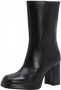 Bronx New-melanie 34197 Enkellaarsjes Enkelboots met rits Dames Zwart - Thumbnail 4