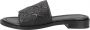 Bronx New Thrill leren slippers zwart - Thumbnail 4