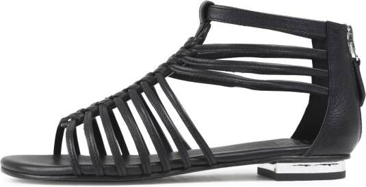 Bronx Flexibele Flatform Sandaal Zwart Black Dames - Foto 14
