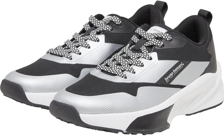 Bruno Banani Sneakers laag zwart wit - Foto 3