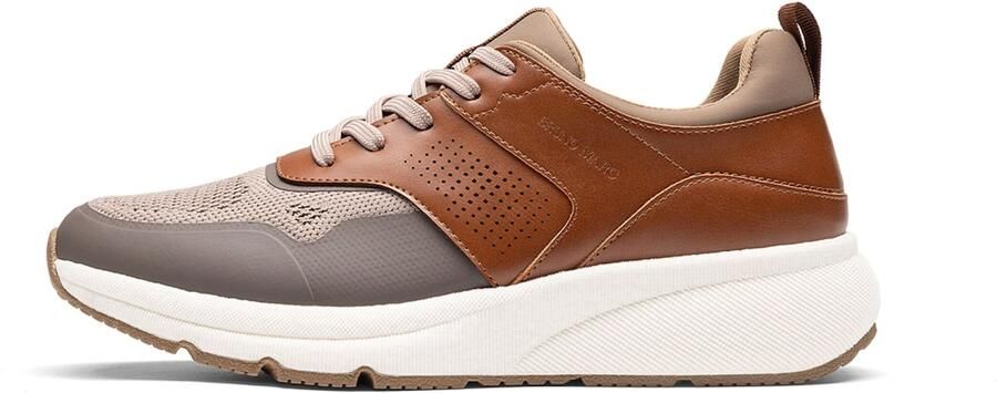 Bruno Marc Sneakers laag ' Herrenmode-Sneaker Freizeitschuhe' beige - Foto 4