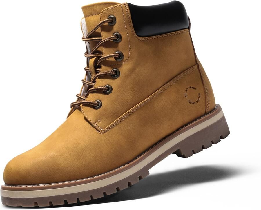 Bruno Marc Veterlaarzen ' Winterschuhe Herren Winterstiefel Jungs Warm' geel