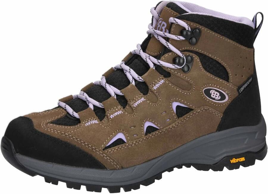 Brütting Boots ' Mount Bear High ' bruin lichtlila zwart