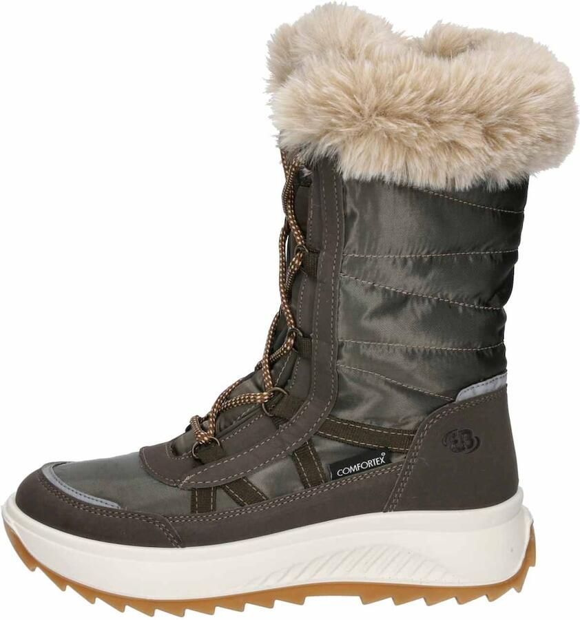 Brütting Snowboots 'Zelda' lichtbeige ombergrijs olijfgroen - Foto 2