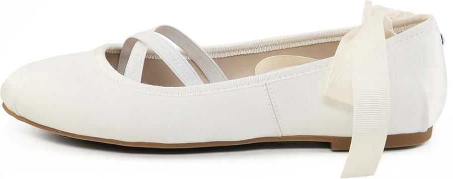 BUFFALO Ballerina met riempjes 'Dahlia' offwhite