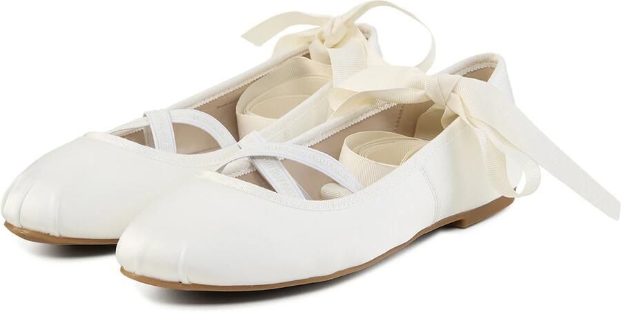 BUFFALO Ballerina met riempjes 'Dahlia' offwhite - Foto 3