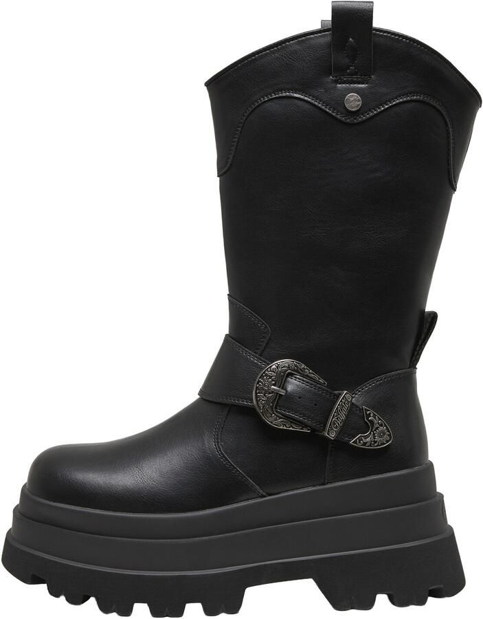 BUFFALO Boots 'Jupiter' zwart