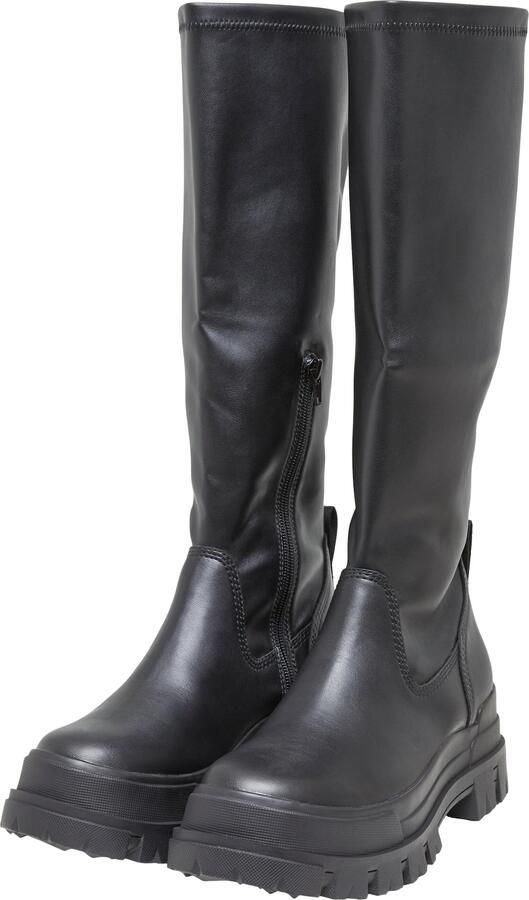 Buffalo Zwarte Grunge Eco-Leren Chunky Sole Schoenen - Foto 3