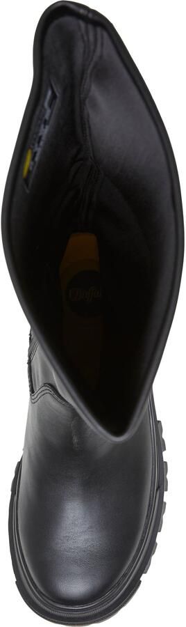 Buffalo Zwarte Grunge Eco-Leren Chunky Sole Schoenen - Foto 6