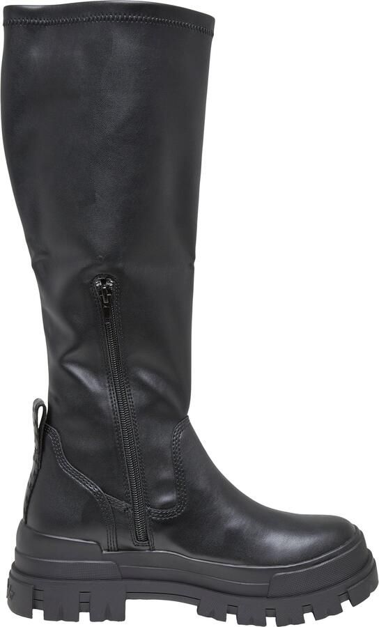Buffalo Zwarte Grunge Eco-Leren Chunky Sole Schoenen - Foto 2