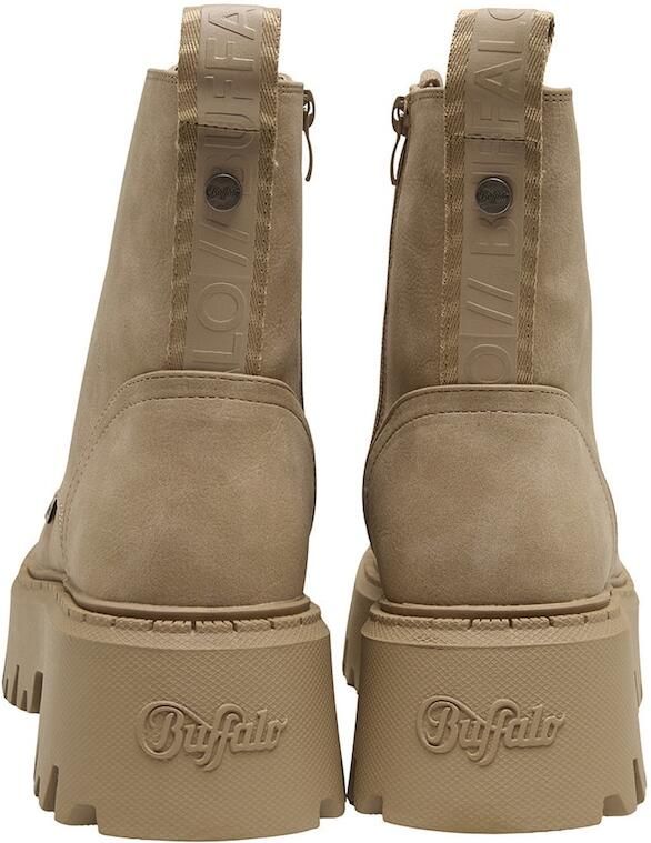 Buffalo dameslaarzen met veters Aspen Lace Up Mid beige - Foto 6