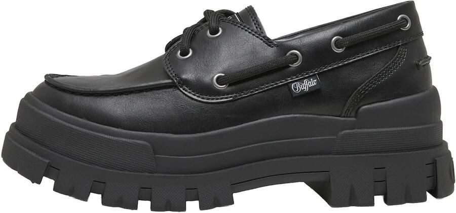 BUFFALO Mocassins 'Aspha' zwart