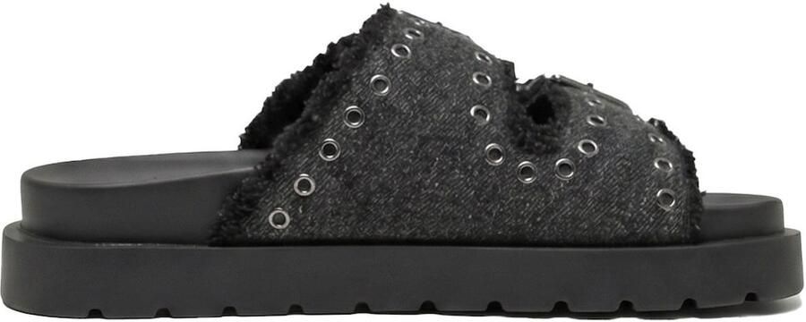 BUFFALO Muiltjes 'Raya Ari' black denim - Foto 6